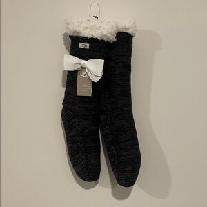 UGG Black and Grey Cozy Socks